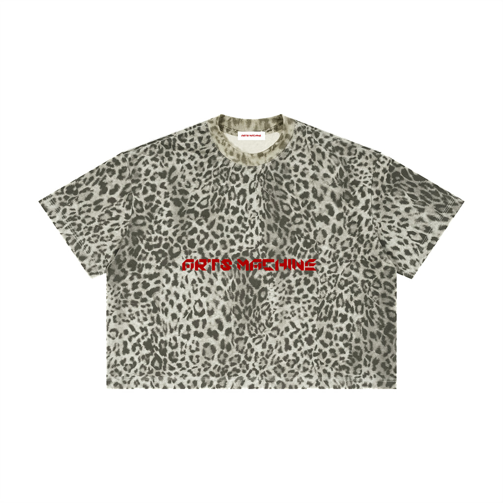 Unisex Leopard Print Boxy T-Shirt
