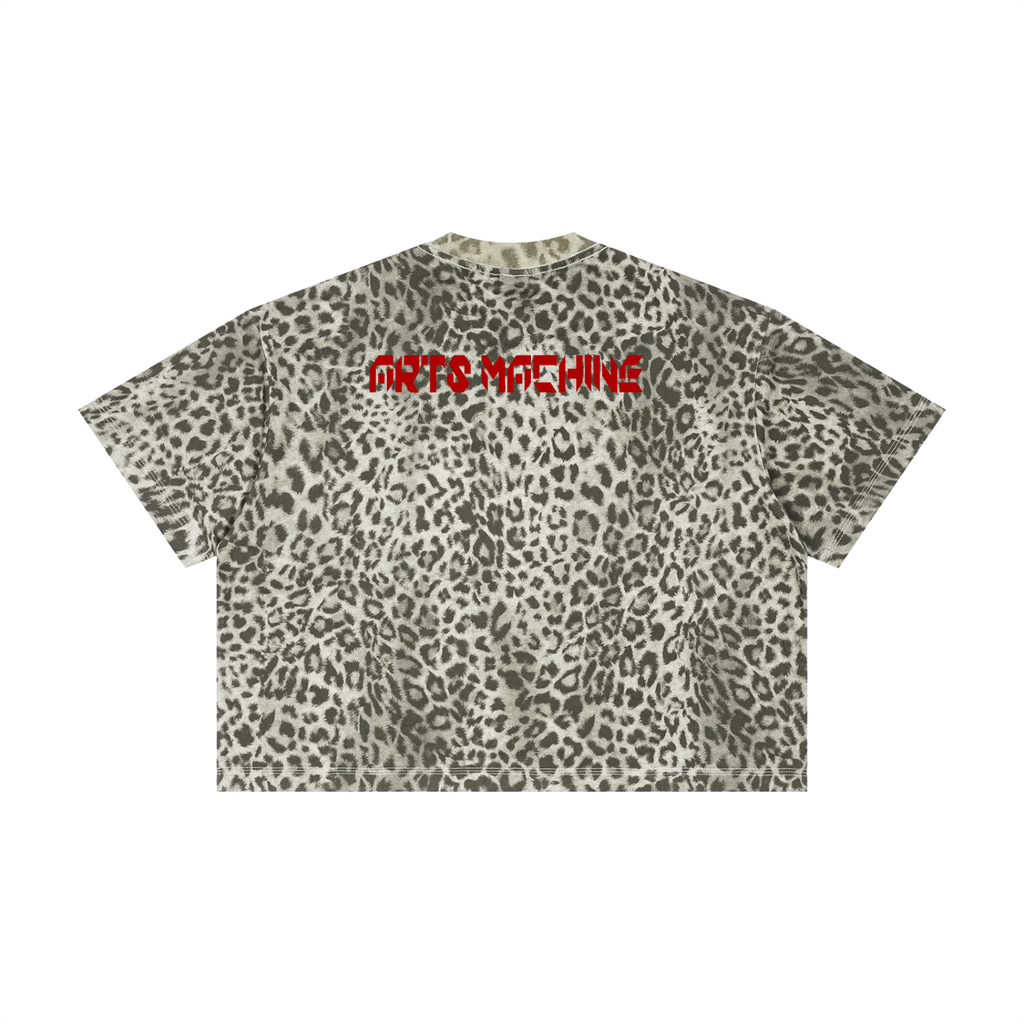Unisex Leopard Print Boxy T-Shirt