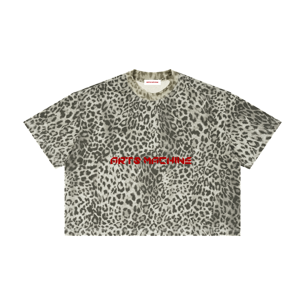 Unisex Leopard Print Boxy T-Shirt