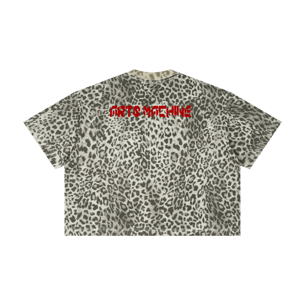 Unisex Leopard Print Boxy T-Shirt